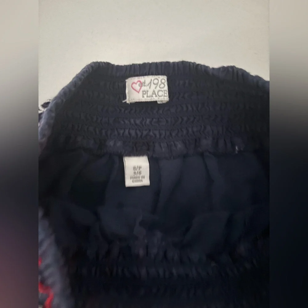 4th of July Ruffled Skirt Children’s Place Size 5 6 Stars Stripes Red White Blue - Picture 6 of 6